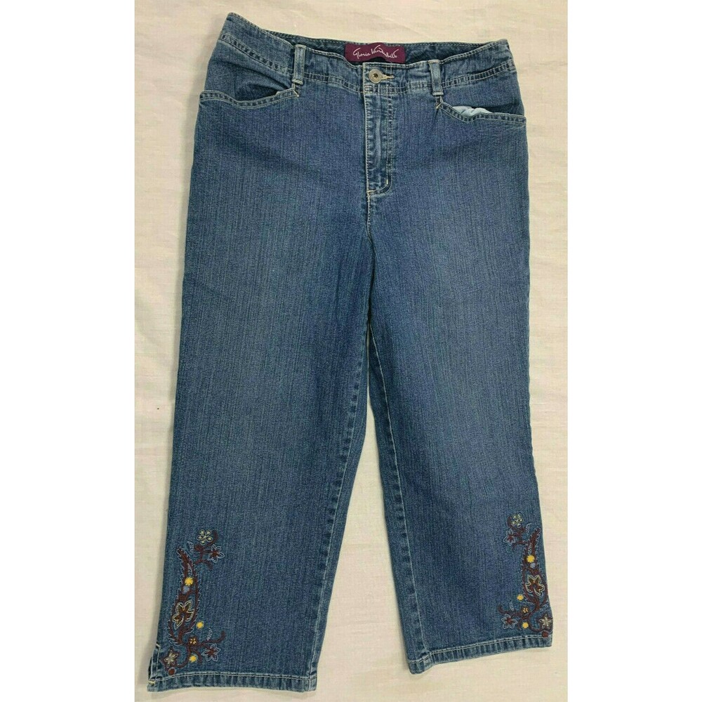 GLORIA VANDERBILT WOMENS JEANS CAPRIS PANTS SIZE 6